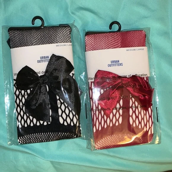 Black tights with bows in the back - black - Picture 2 of 5